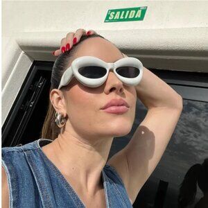 Women‎ Sunglasses Fashion Luxury Style Outdoor White Frame Party Outdoor Style